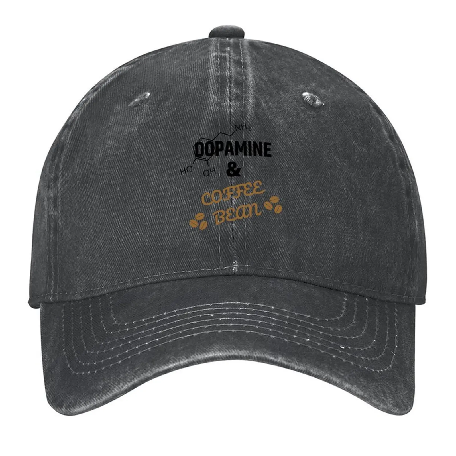 

Dopamine & Coffee Bean - Psychology, Neuroscience, Mind, Brain, Mental Health, Psychologist, Psychiatrist, Caffeine Baseball Cap