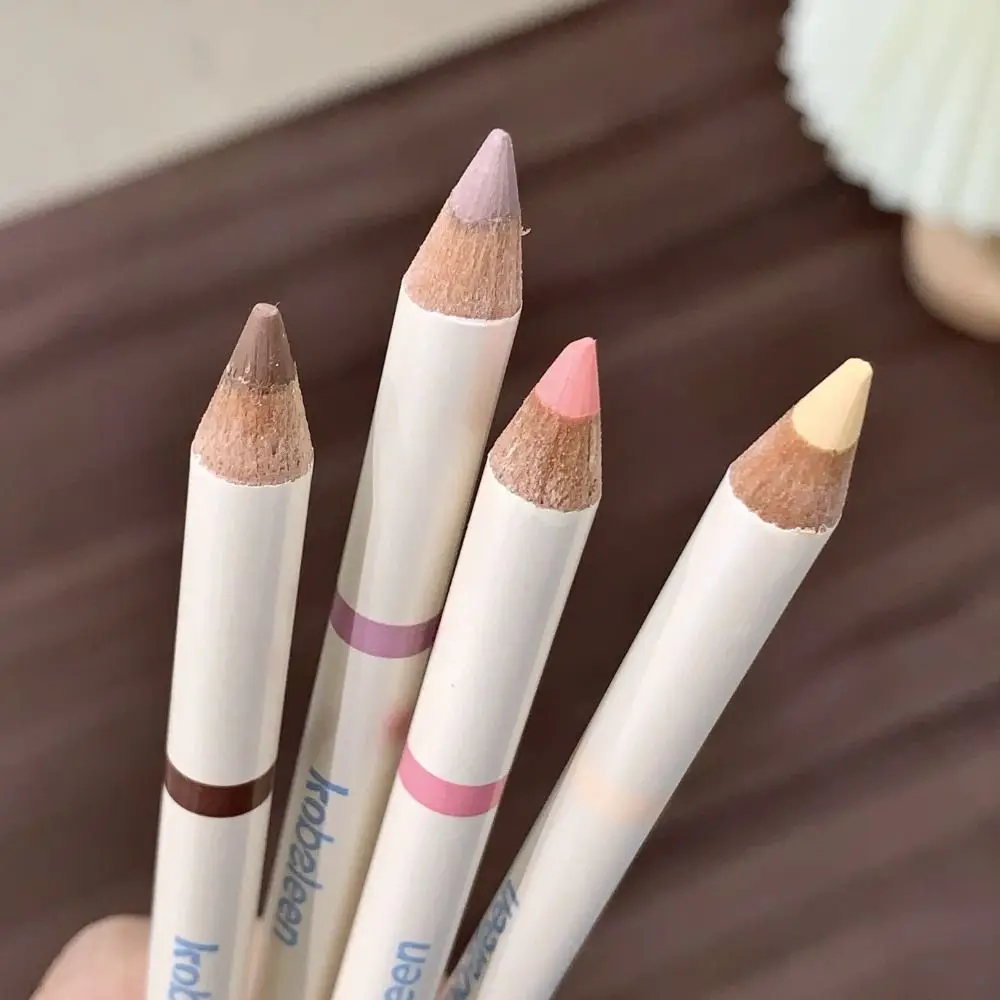 Waterproof Double-headed Contour Pen Smudge-Proof Silky Texture 2-in-1 Cream Contour Stick Two-colored Multipurpose Eyeliner