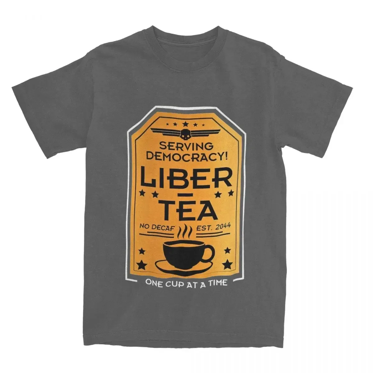 تيشيرت قطني للرجال ، كوب رائع من تيشيرتات شاي الأسد ، ملابس بأكمام قصيرة ، طباعة جرافيك ، هيليديفيريس 2 ، هارجاو