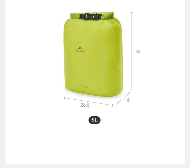 Naturehike 2L/4L/8L Kompressionstasche Schwimmen Wasserdichter Trockensack Beware kleiner leichter Trockensack zum Kajakfahren Angeln Rafting – Detail 14