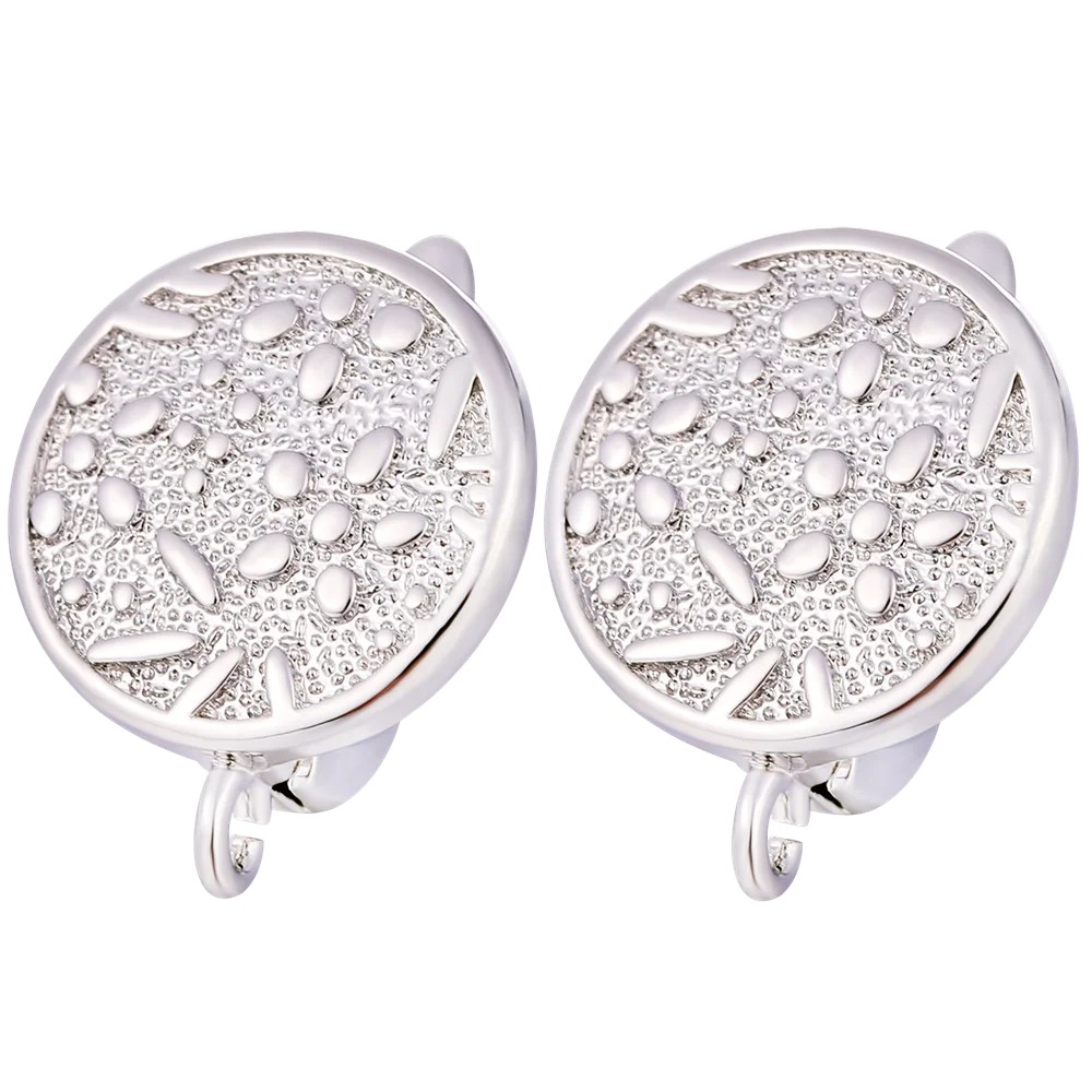 Juya-Boucles d'oreilles en plaqué or 18 carats pour femmes, fil d'oreille créatif, fixation brillante, crochets de boucle d'oreille, accessoires de bricolage, exécutif, 4, 8 pièces par lot