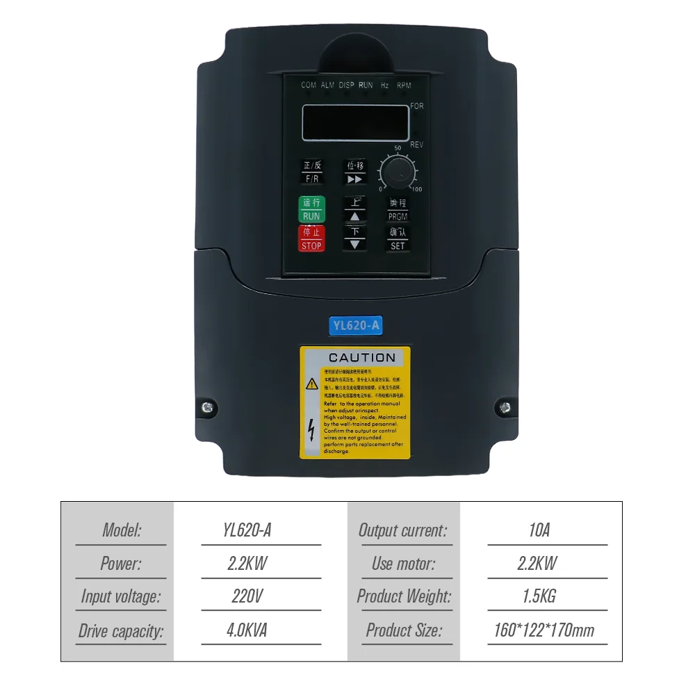 CNC 2.2kw Water Cooling Spindle ER20 2200W 220V water-cooled Milling Spindle + 2.2KW  YL VFD Inverter + Collets + Water Pump