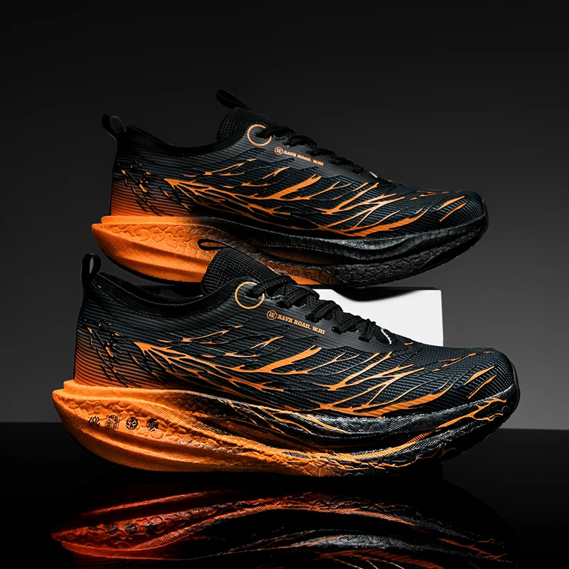 

New Soft Sole Cushioning Men's Running Shoes for Women High-quality Road Jogging Shoes Light Comfy Sneakers Reflective Night Run