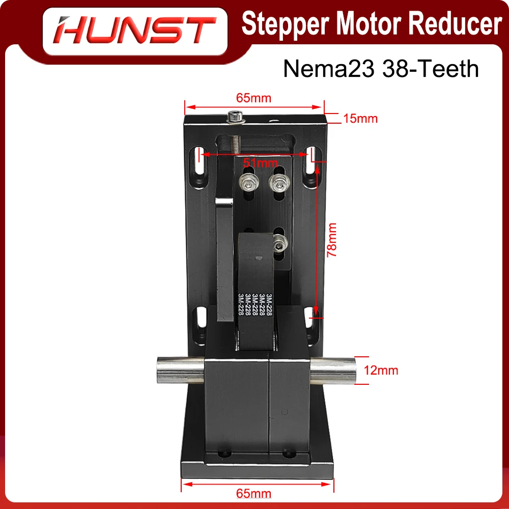 Imagem -04 - Hunst-stepper Motor Redutor Nema34 72 Dentes Nema23 38 Dentes para Corte e Máquina de Gravação a Laser Co2