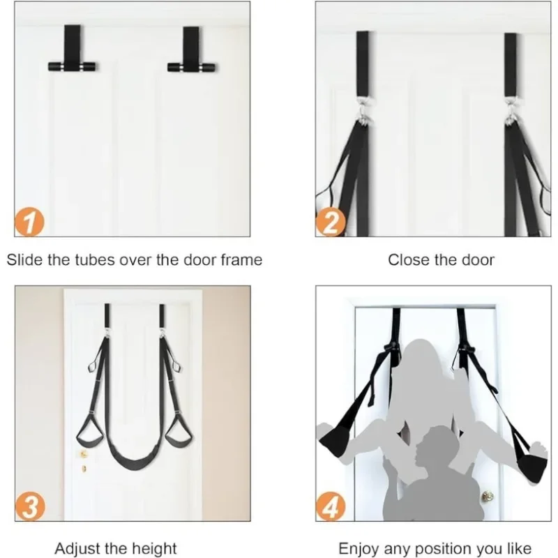 BDSM Swing Bondage Posture Shoulder Strap Constraint Bedroom Furniture on The Door Sex Swing Adjustable Sexuels Sling Sex Toys