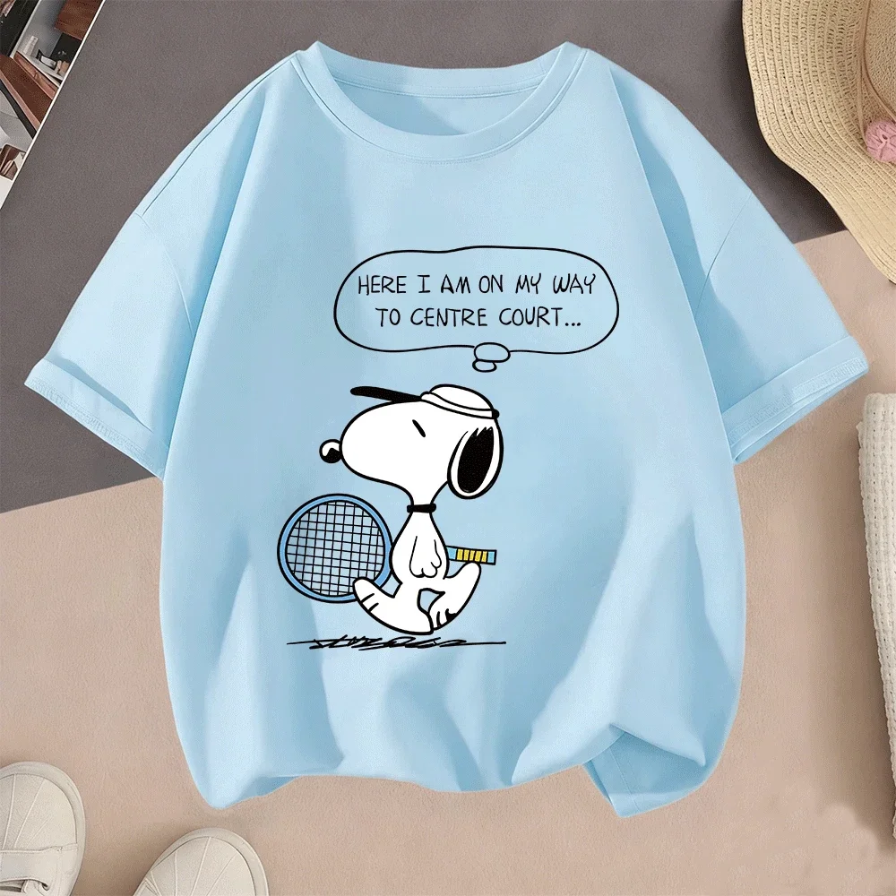 

Snoopy Hot Sale Cartoon Design 2026 2D Summer Short Sleeve Casual Leisure Outfit