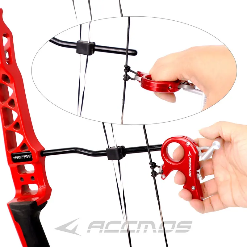 Archery Release Aid Compound Bow 3-finger 4-finger Grip Caliper Release Stainless Steel Archery Hunting Shooting Accessories