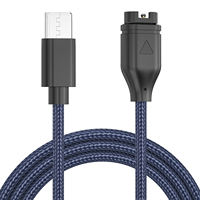 Nylon Type C USB Charger Cable For Garmin Venu2/VenuSq2/3/3S Fenix 6/7/6S Pro/5X Plus Vivoactive4/4S/3 Forerunner 945/935/245