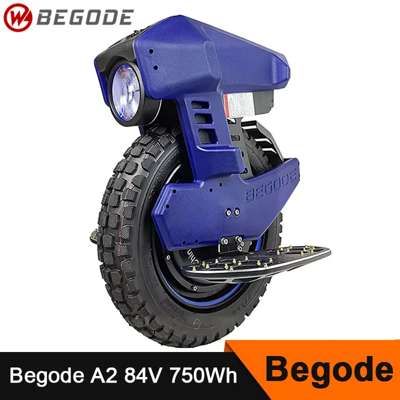 Original BEGODE A2 15 Inch 84V 750wh Electric Unicycle One Whee Balance Scooter 1000W Motor Max Speed 53km/h Light Monowheel