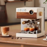 American Italian espresso retro home semi-automatic coffee machine grinding integrated small milking new model