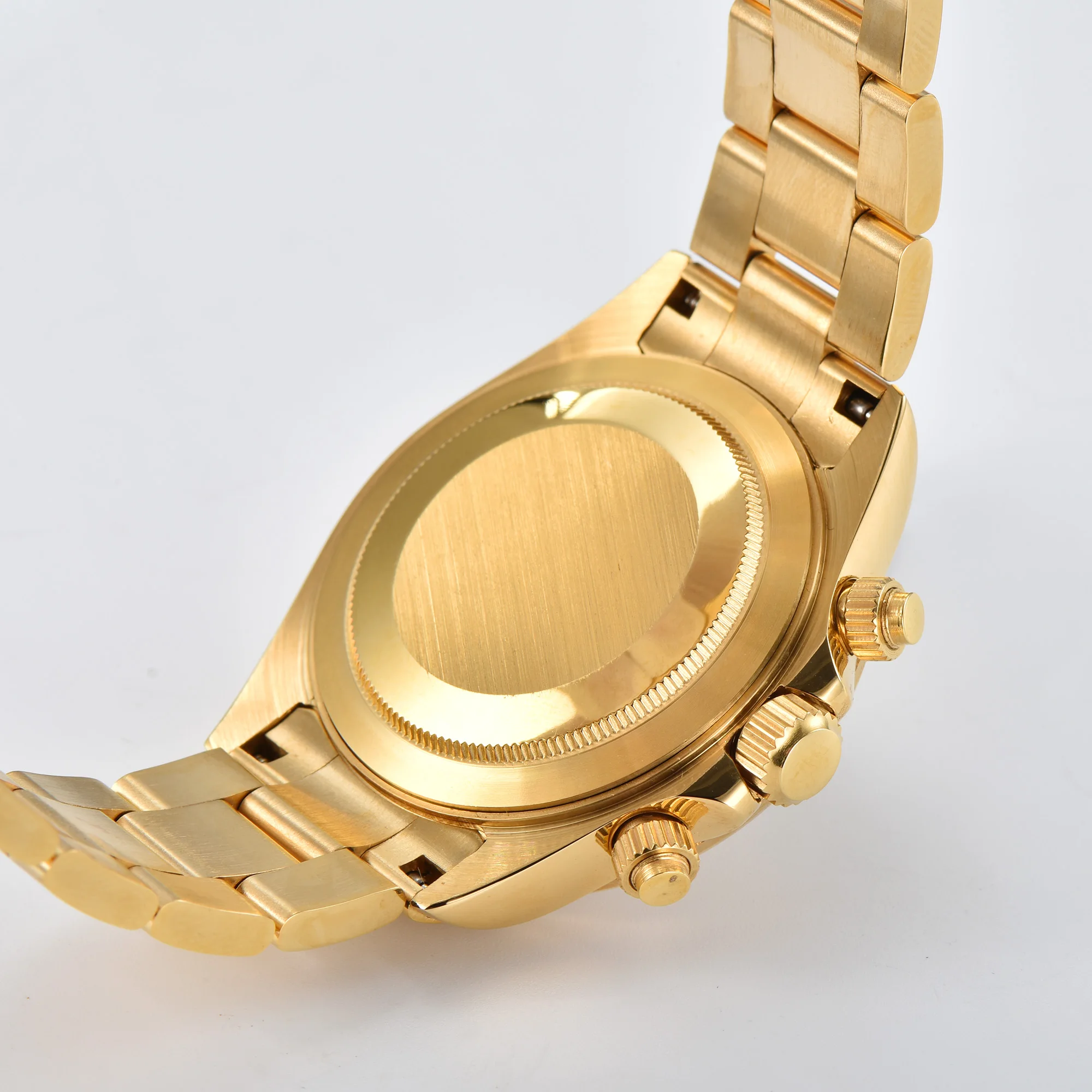 Luxury Sports VK63 Quartz Watch Sapphire Glass 316L stainless steel waterproof for men's GOLD watches with VK63 watch movement