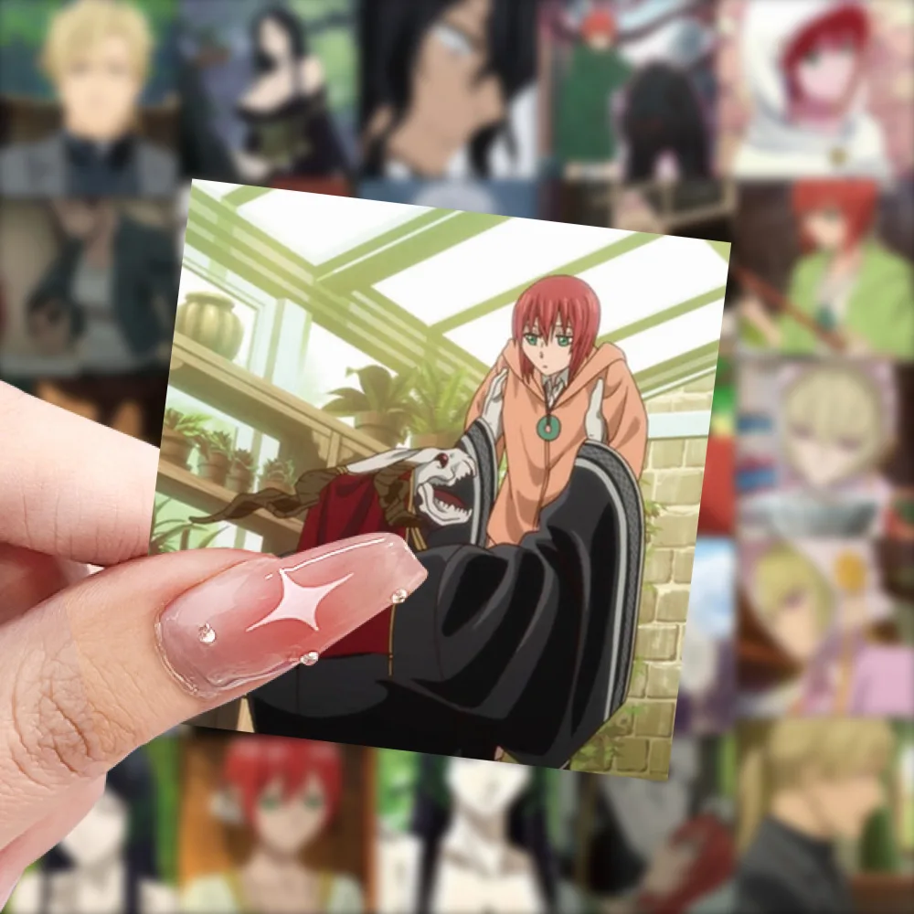 59PCS ภาพเจ้าสาวของนักมายากล,Tomoe,Alias เดสก์ท็อปตกแต่ง,สติกเกอร์กันน้ํา