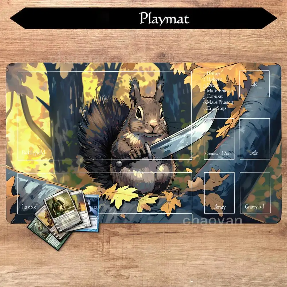 

Коврик для мыши с окислением белки и поддержкой запястья, игровой настольный коврик для MTG, нескользящий настольный коврик, игровые коврики для мыши, игровой коврик