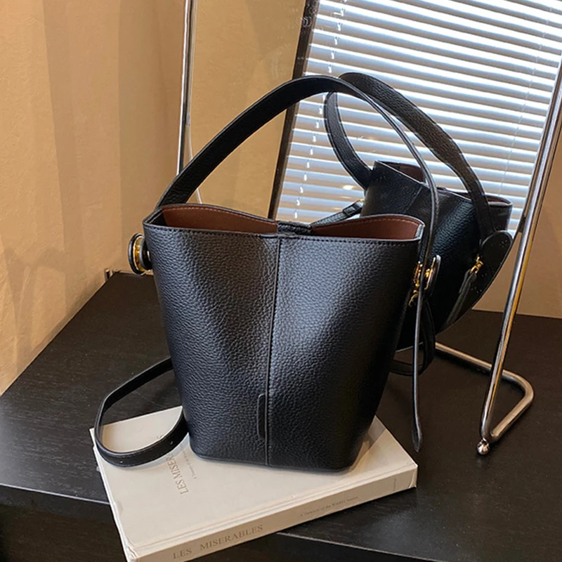 حقيبة يد كورية صغيرة للنساء موضة جديدة حقائب دلو ريترو قسط متعدد الاستخدامات حقائب كروس بكتف واحد الاتجاه 2026 #1