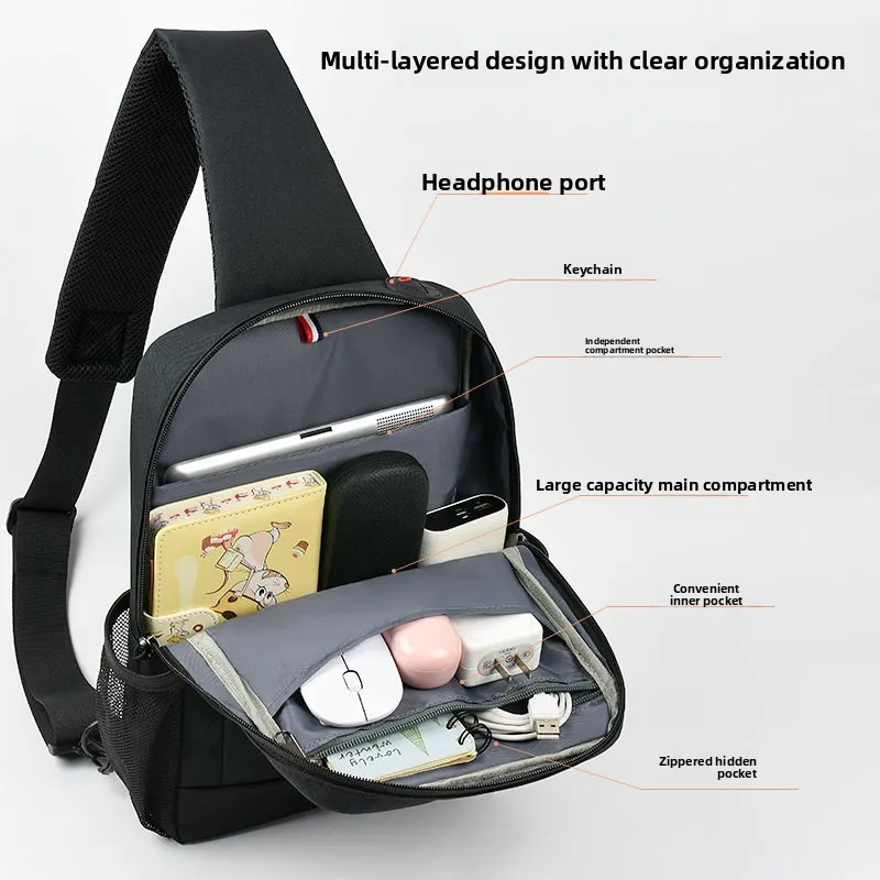 Bolsa para Tablet  Pad 4 Pro de 3.2 Puadas, Mochila Cruzada para Hombre, para Montar al Aire Libre, Resistente a Impac...