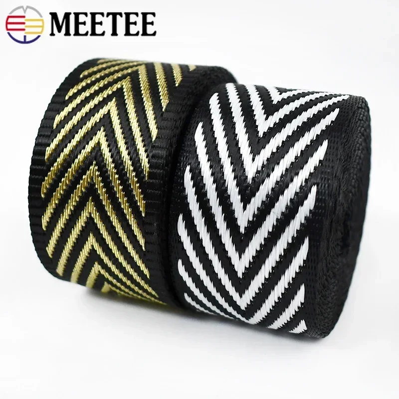 

1-10M 38mm 1.3mm Thick Nylon Sewing Bag Strap Ribbon Band Jacquard Webbing Belts Lace Ribbons Tape Safety Belt Accessories