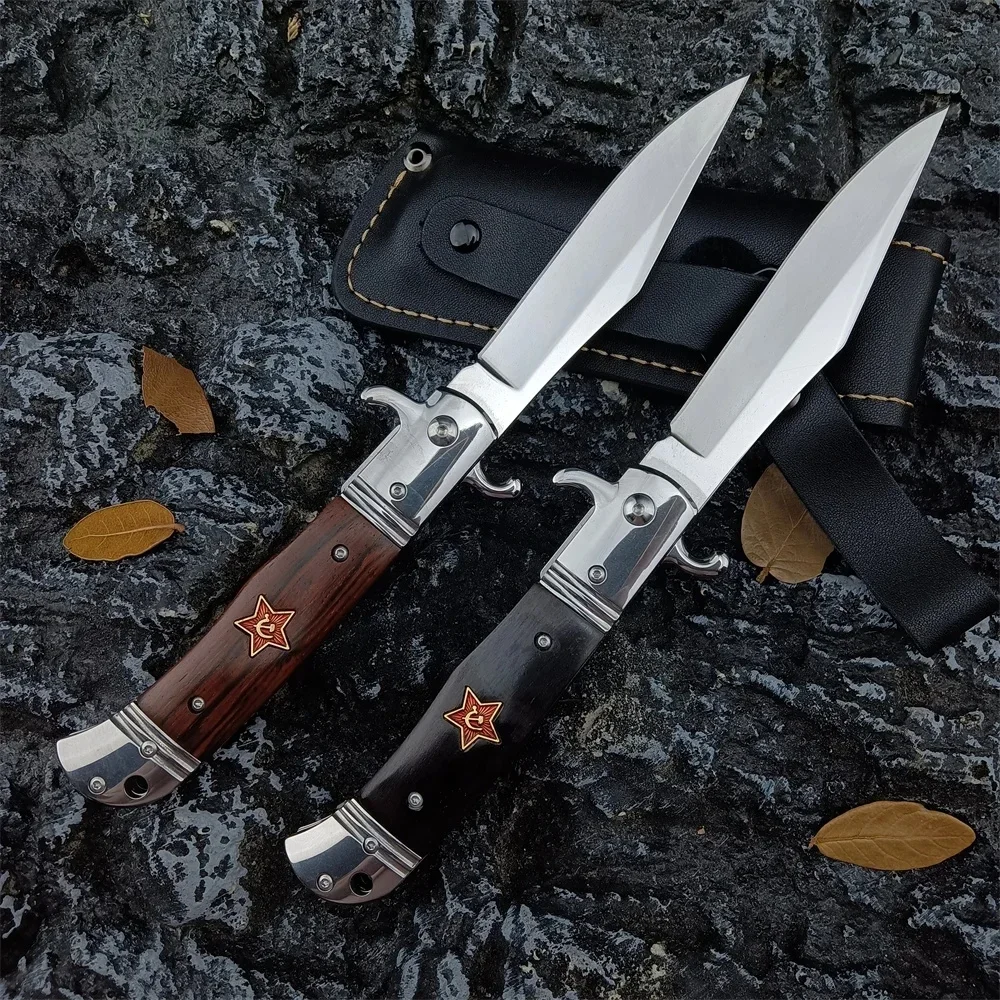 Russian Finka NKVD KGB AU.TO Folding Knife 440C Blade Tactical Survival EDC Outdoor Combat Rescue Hunting Pocket Knives