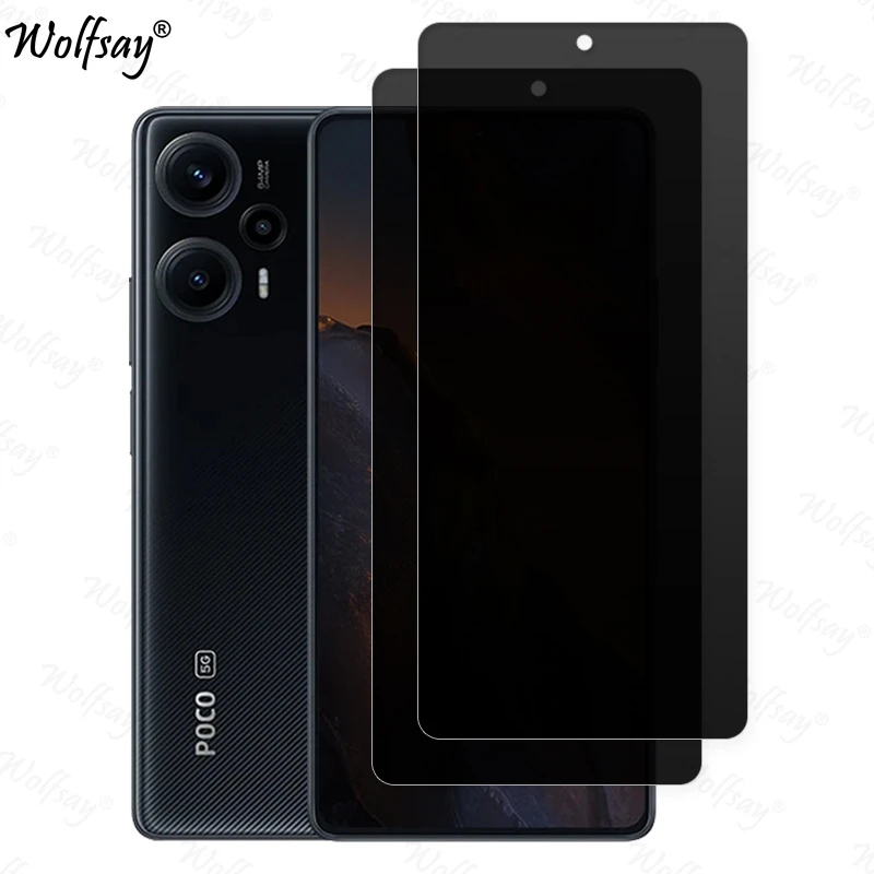 Антишпионское закаленное стекло для Xiaomi Poco F5 защита для конфиденциальности экрана для Poco F5 F 5 полное покрытие стекло для Poco F5 стекло 6,67 дюйма