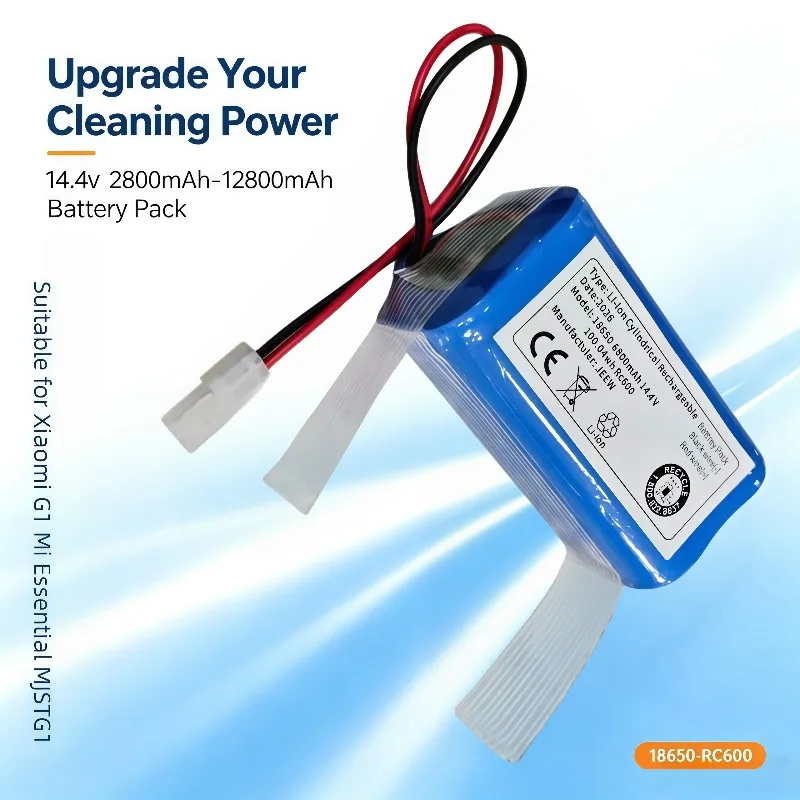 14.4V 2800mAh‑6800mAh Replacement Lithium‑ion Battery For Xiaomi G1 Mi Essential MJSTG1 Robot Vacuum Cleaner