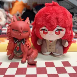 2024 New In Stock Genshin Impact 10cm Diluc Ragnvindr Cartoon Naked Plush Stuffed Doll