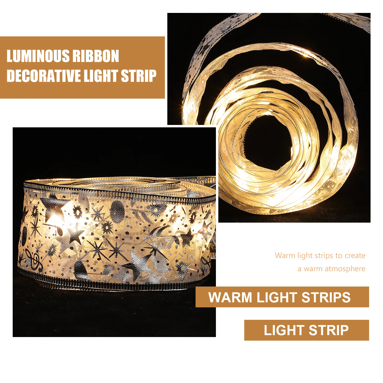 1 قطعة شريط مصابيح مضيئة شريط إضاءة فريد من نوعه سهل الاستخدام مدعوم بشكل متكرر لتزيين المنزل شريط مضيء