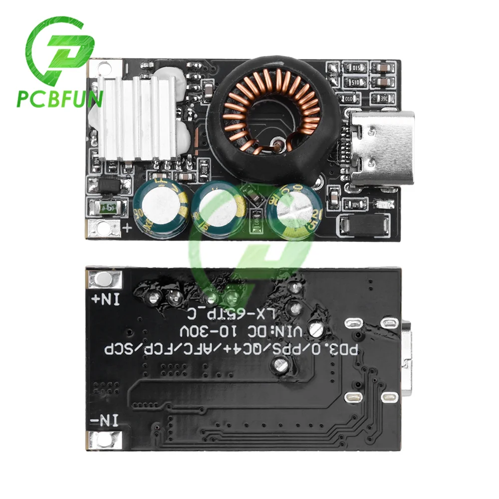 PD65W Fast Charging Module Type-C Cell Phone IPad Iphone Charging Car Fast Charging DIY Modification Module DC Buck Type