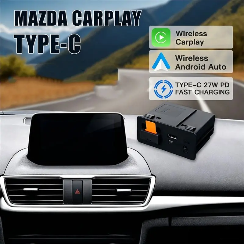 N26R-USB Hub Adapter For Mazda 2 3 6 CX3 CX5 CX8 CX9 MX5 Demio Kit Type C For Retrofit Carplay Android Auto view 6