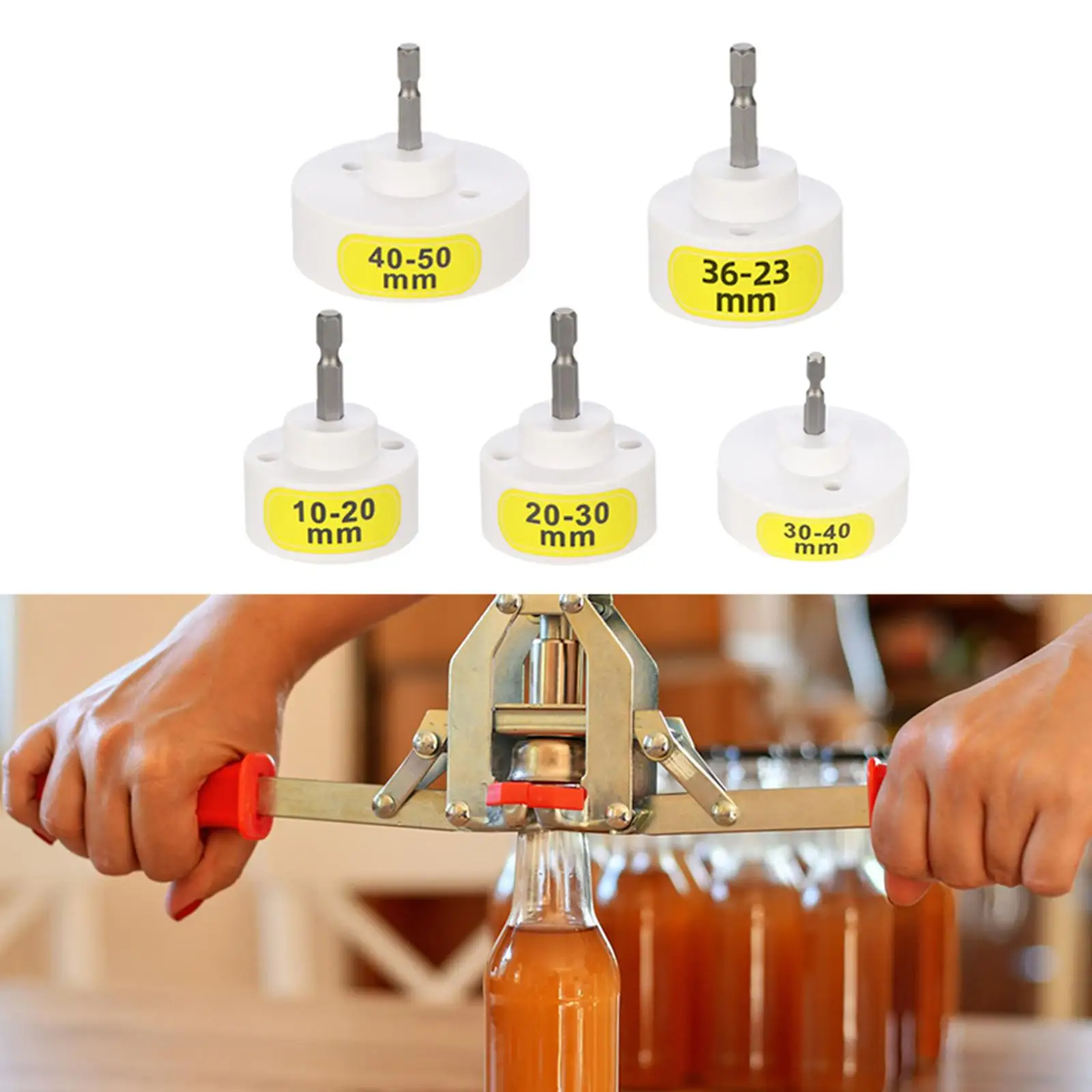 Lightweight Electric Capping Machine Bit Durable Plastic Capper Head for Quick Bottle Cap Tightening Solutions