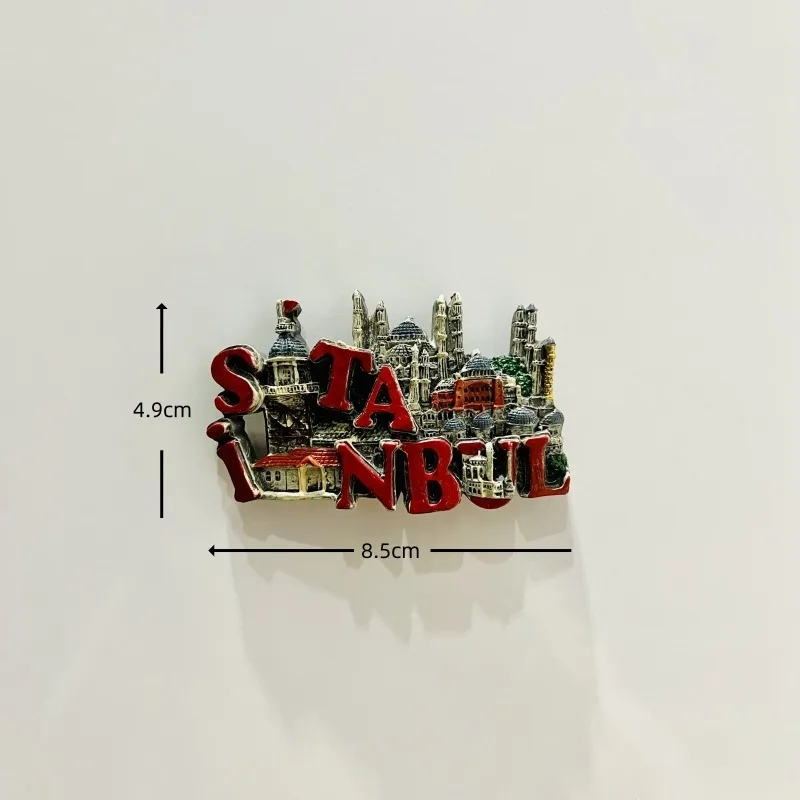 Picture 6: Creative Turkey 3D Fridge Magnets Souvenir Ornament Resin Refrigerator Magnets Sticker Collection Handicraft Gift Decoration