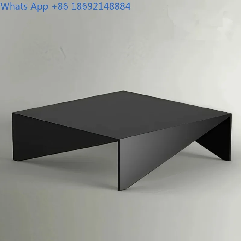Modern Minimalist Painted Coffee Table Small Apartment Living Room Tea Table Multi-Functional Tea Table Square