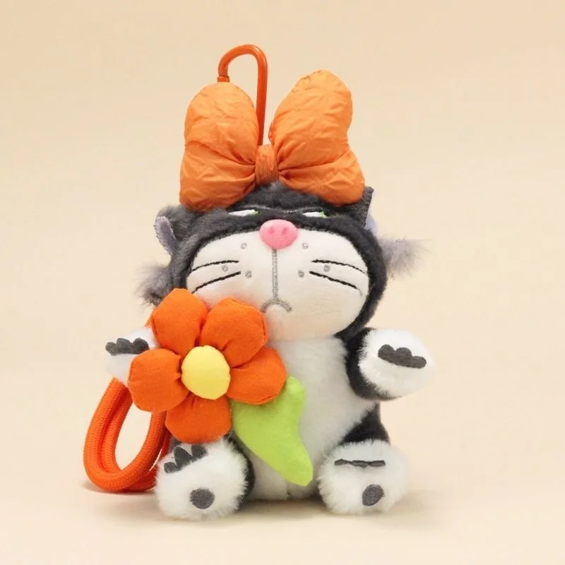 Disney Lucifer the Cat plush toy pendant funny keychain pendant children's birthday gift car decoration Christmas gift