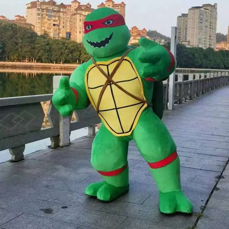 Novo traje inflável da mascote da tartaruga para adulto mascote de pelúcia anime halloween tartaruga carnaval vestido terno fursuit sem bateria
