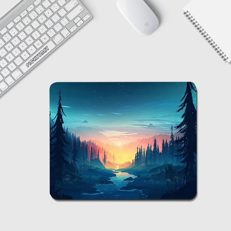 

Scenery Desk Mat Small Mousepads High Quality XS Mouse Pad Office Desk Pad Little Mousepad Design Mouse Mat For Computer 20x25cm