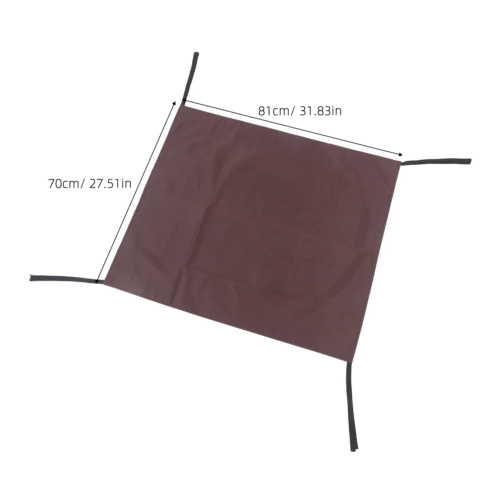 Hotel Housekeeping Cart Dust Cover Coffee Oxford Cloth Weatherproof Utility Cart Cover Tie Strap Janitorial Service Cleaning