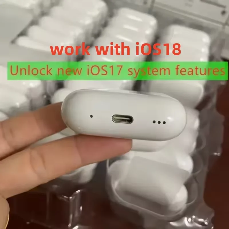 2025 NUEVO Cable tipo C pro 2 y pro 4 Auriculares inalámbricos Bluetooth Cancelación activa de ruido Auriculares manos libres para juegos con ANC