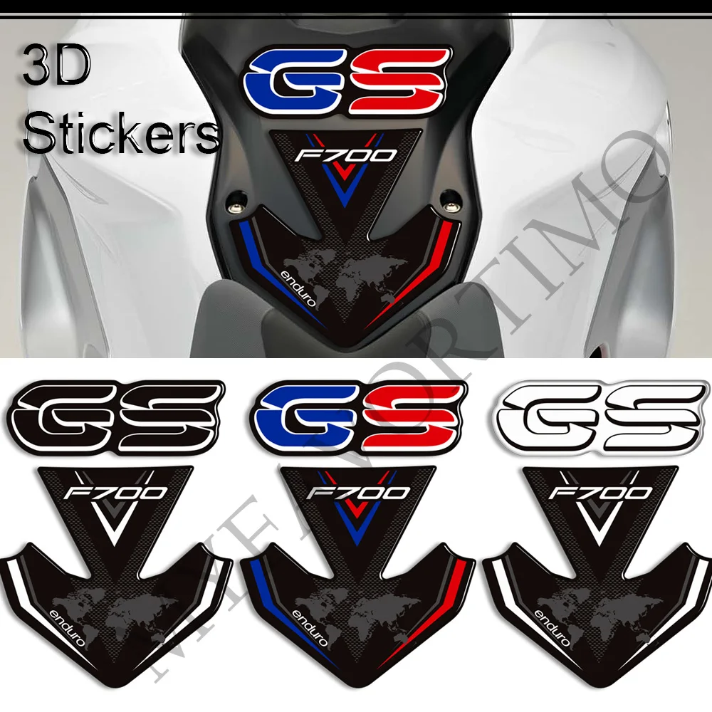 

For BMW F700GS F700 F 700 GS Motorcycle Grips Gas Fuel Oil Knee Stickers Emblem Protector Decals Kit