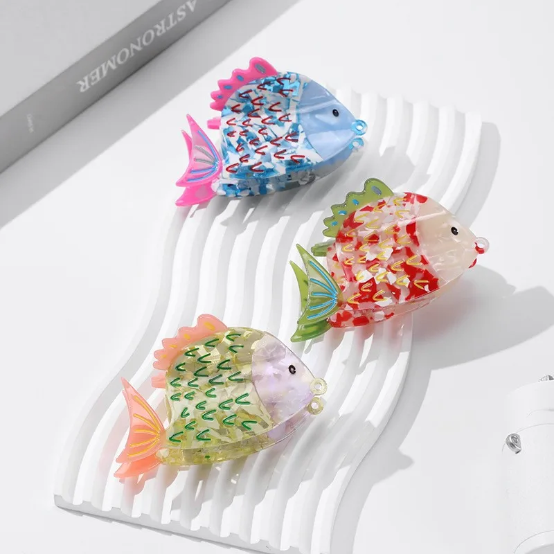 

Ocean Series Animal Hairpin Acetate Clip Color Matching Shark Clip Headdress Hair Clip