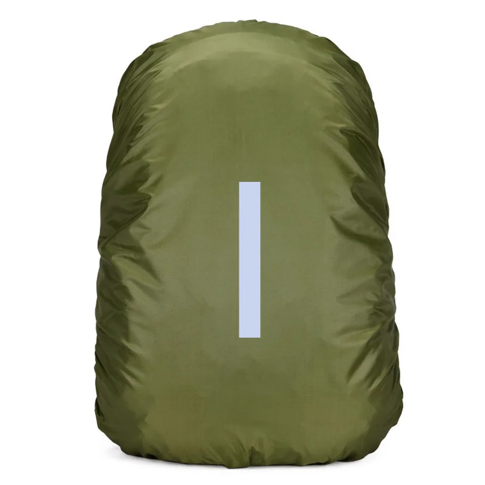 KoKossi-mochila impermeable reflectante para exteriores, cubierta para la lluvia, luz de seguridad para bicicleta nocturna, bolsa para la lluvia, senderismo, montañismo, cubierta antipolvo