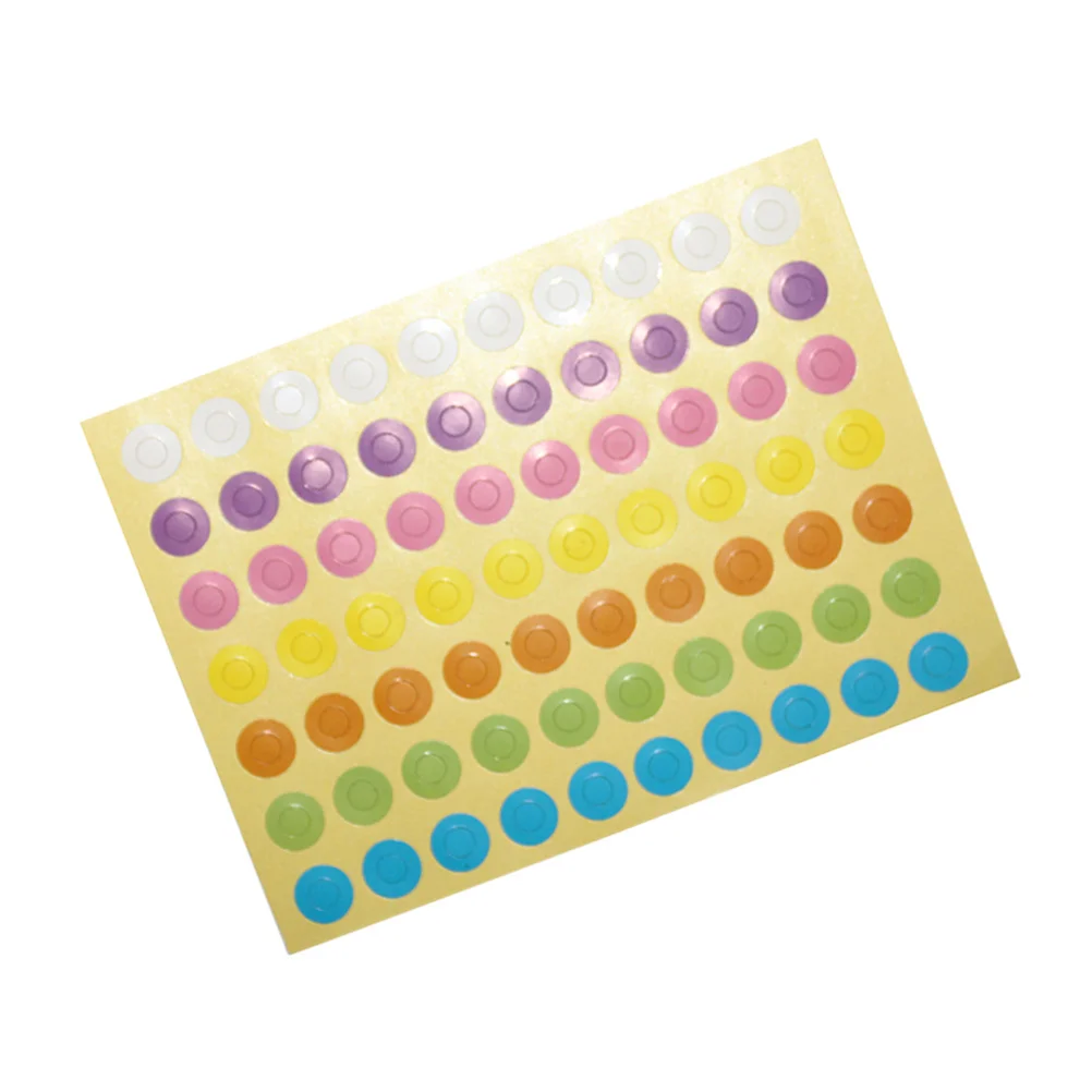 

10 Sheets Hole Sticker Gift Tag Tags Ring Label Stickers Reinforcement Coloured