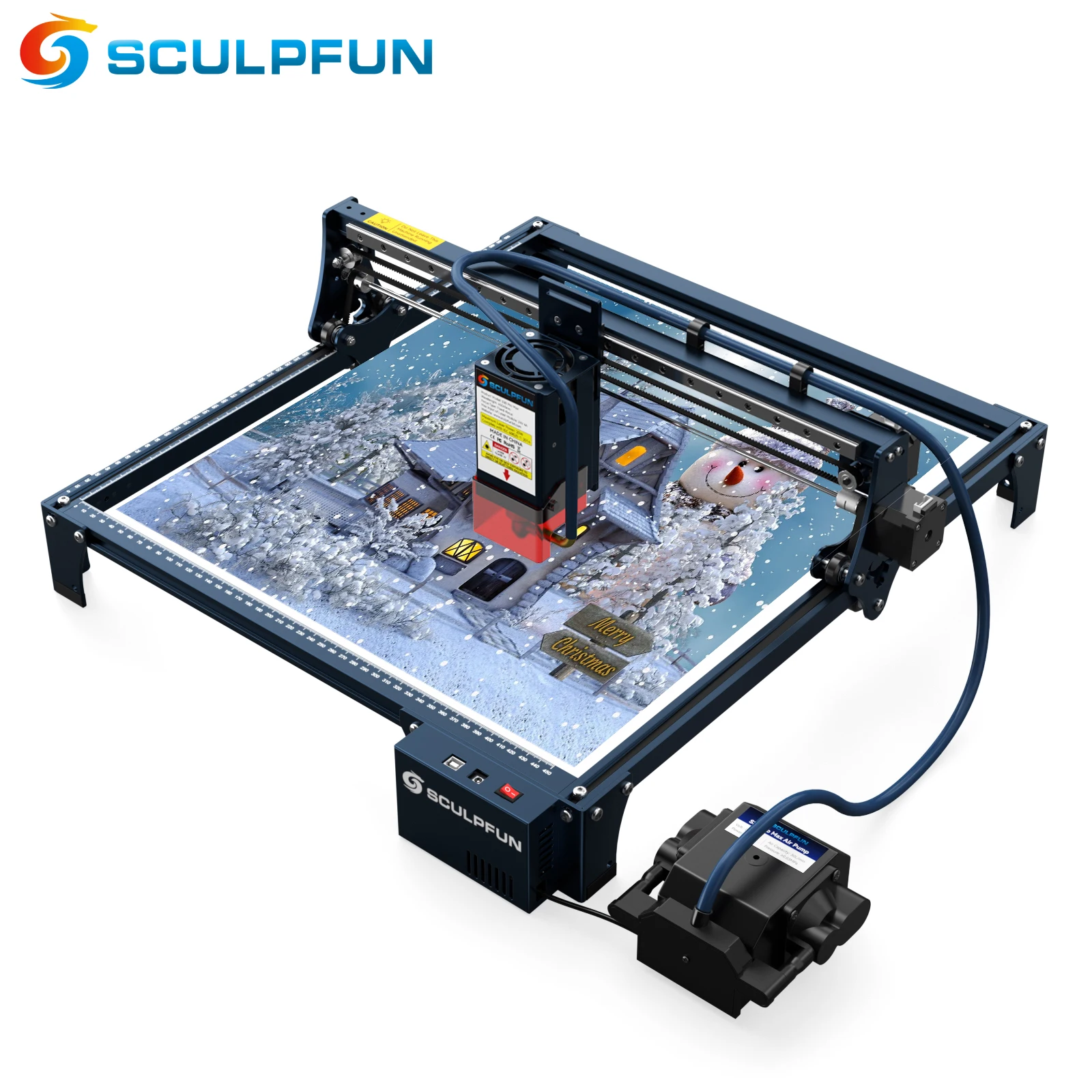 

SCULPFUN S30 PRO MAX Laser Engraving Machine Automatic Air-assist System 20W Laser Cutter and Engraver Machine 410x400mm Area