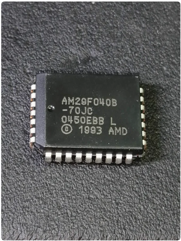 DIXSG 1PCS AM29F040B-70JC AM29F040B PLCC32 4 Megabit (512 K x 8-Bit) CMOS 5.0 Volt-only, Uniform Sector Flash Memory Original