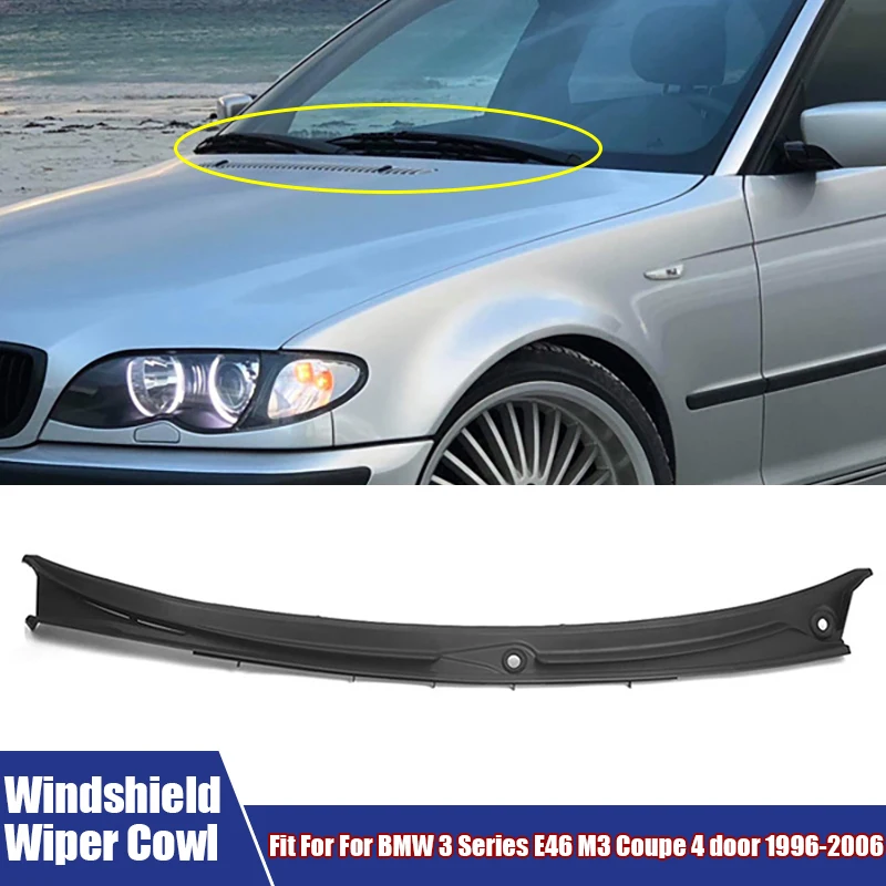 Car Accessories Front Windshield Wiper Cowl Hood Water Deflector Fit For BMW 3 Series E46 M3 Coupe 4 Door 1996-2006 51718208483
