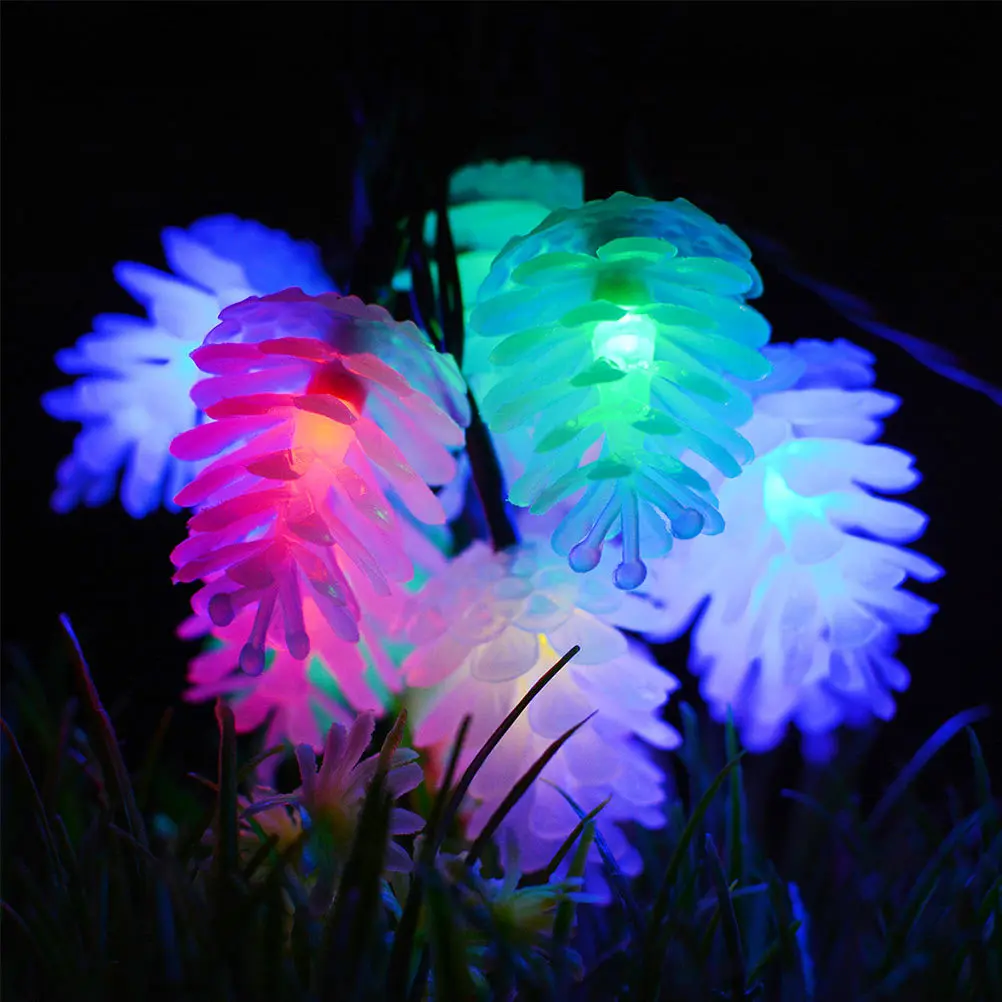 

Pine Cones Shape String Light Christmas LED Decorative Lamp Energy Saving Powered Lights for Home Garden Party Festival