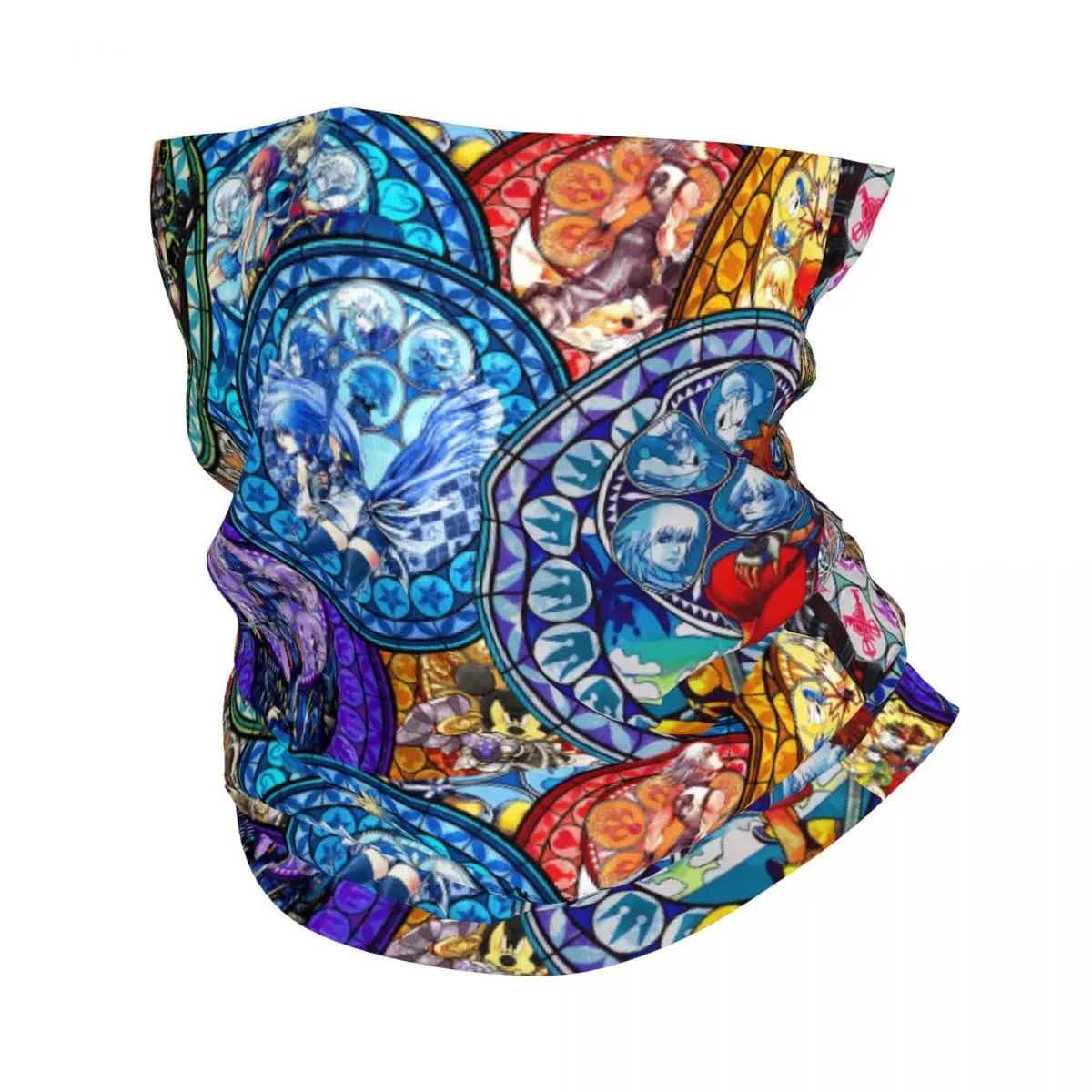 

Custom Kingdom Hearts Box Art Winter Headband Neck Warmer Women Men Hiking Cycling Tube Scarf Anime Game Face Bandana Gaiter
