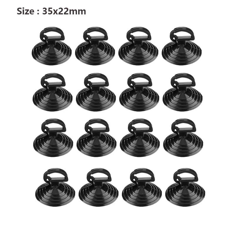 16PCS Auto Glas Windschutzscheibe Sonnenschirm Saugnäpfe Universal PVC Fenster Saugnäpfe für Auto Shades Windows Küche Badezimmer 35mm – Detail 1