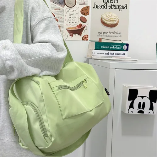 Imagen 2 del producto Bolso grande cruzado de viaje para mujer, bandolera de hombro de lona, bolsos deportivos para Yoga, bolso de moda para mujer 2024