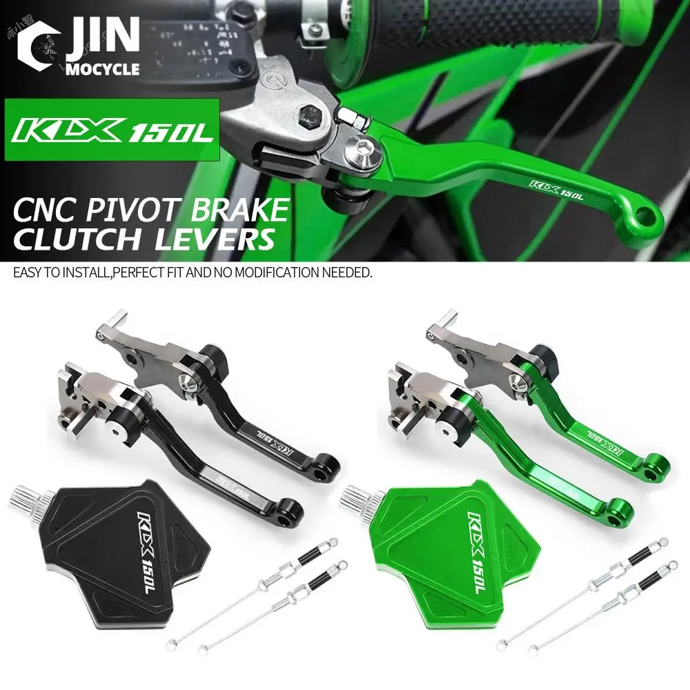 

Dirt Bike CNC Brake Clutch Levers Stunt Clutch Pull Cable Lever Replacement Easy System For Kawasaki KLX150L 2015 2015 2016 2017