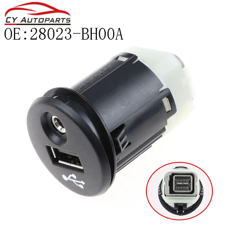 New For Nissan Juke Qashqai XTrail Micra Note NV200 USB AUX Port Adapter 28023-BH00A 28023BH00A