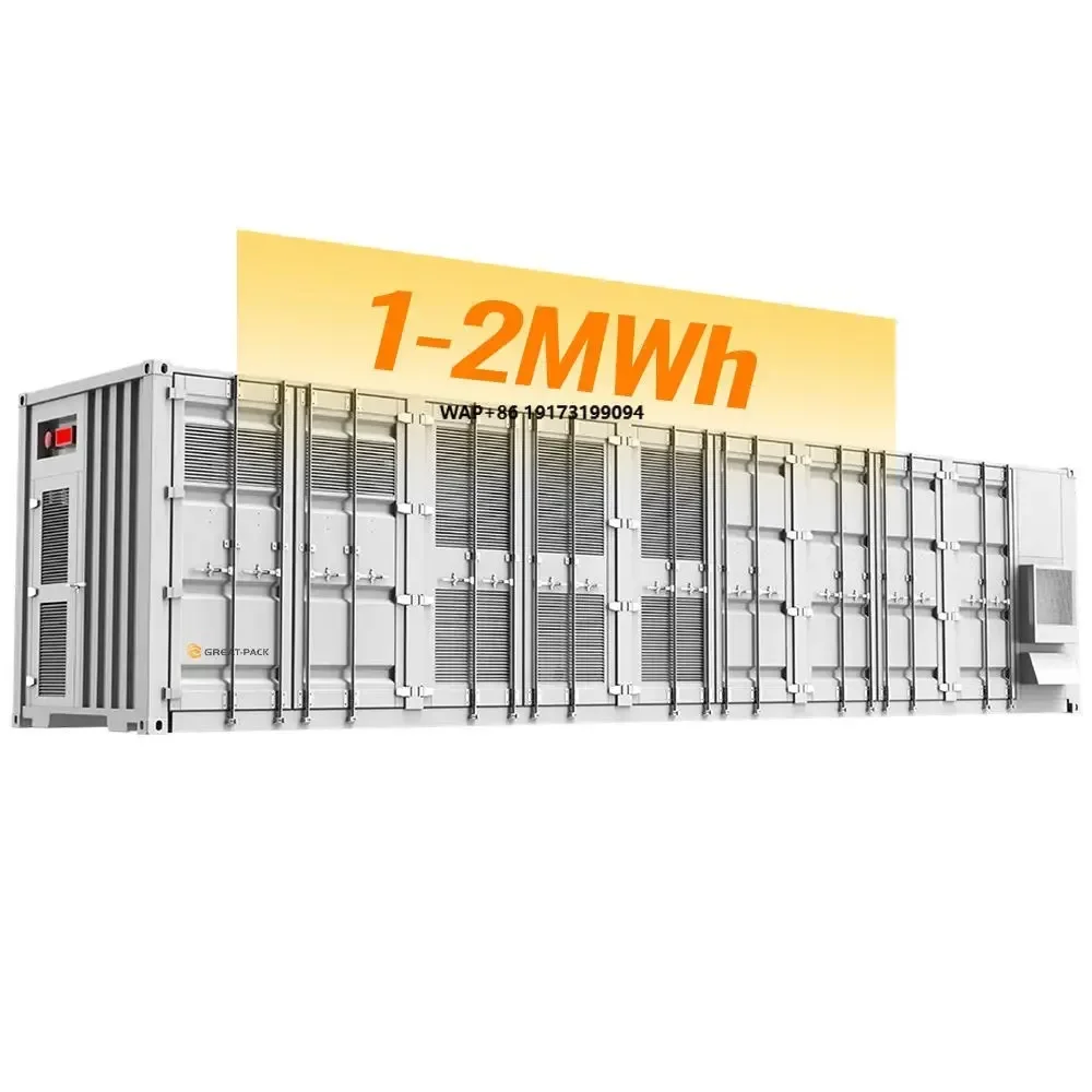 BESS Outdoor 1MWh 5MWh 20FT 40FT Energy Storage Container Lithium Solar Battery System 1000kw Rated 2mWh Liquid Cooling Lifepo4