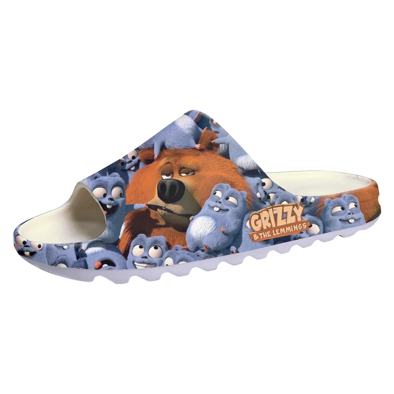 Grizzly and The Lemmings Soft Sole Sllipers Mens Womens Teenager Home Clogs Anime Step In Water Shoes On Shit Customize Sandals